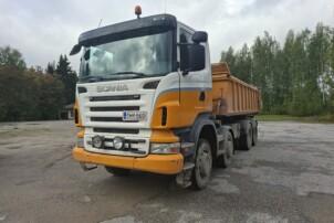 Scania R420 sora-auto vaihtolavalaitteilla