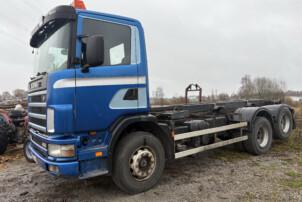 Scania 124G 6x2 vaijeriauto + 5 lavaa